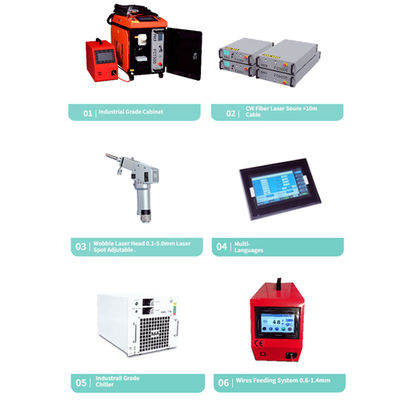 1000w 1500w 2000w 3000w Hand Held Metal Laser Welder Cleaner Cutter 3 in 1